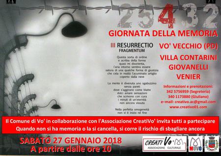 Giornata della memoria 2018