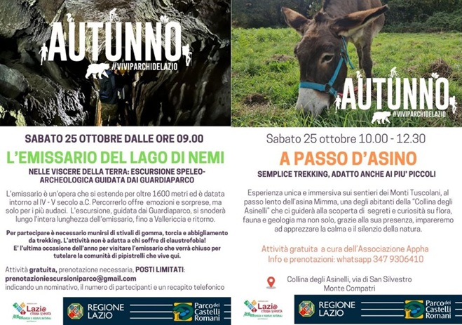 Le iniziative di sabato 25 ottobre