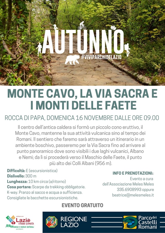 Monte Cavo, la Via Sacra e i Monti delle Faete