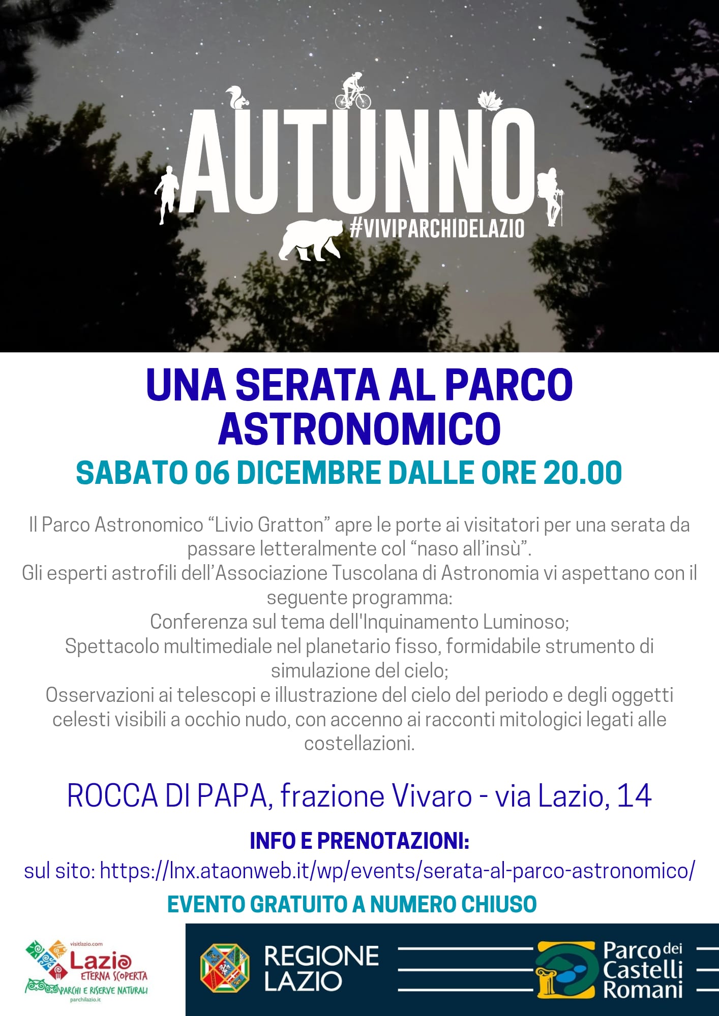 Una Serata al Parco Astronomico