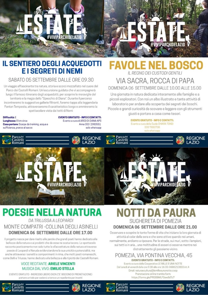Il fine settimana nel Parco